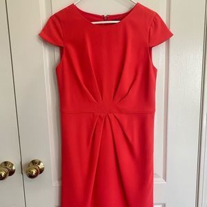J. Crew Red Sheath Midi Dress